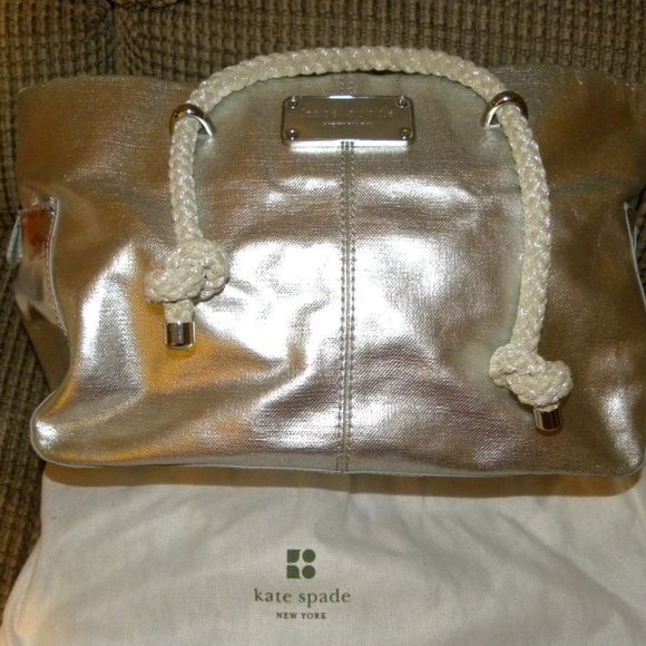 Kate Spade Siver Tote - 13 x 9 - Picture 5 of 7
